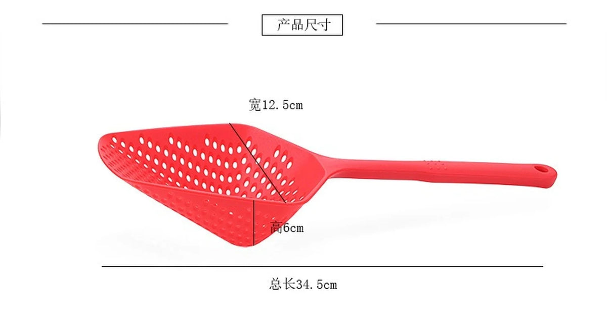 Nylon Scoop Colander – Large Food Strainer Kitchen Gadget Kitchen Colander Strainer Axl