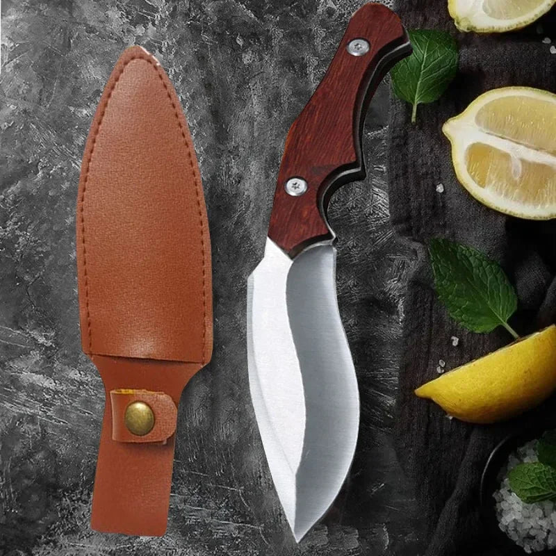 Stainless Steel Boning Knife – Sharp Butcher & Kitchen Knife Boning Kitchen Knife Axl