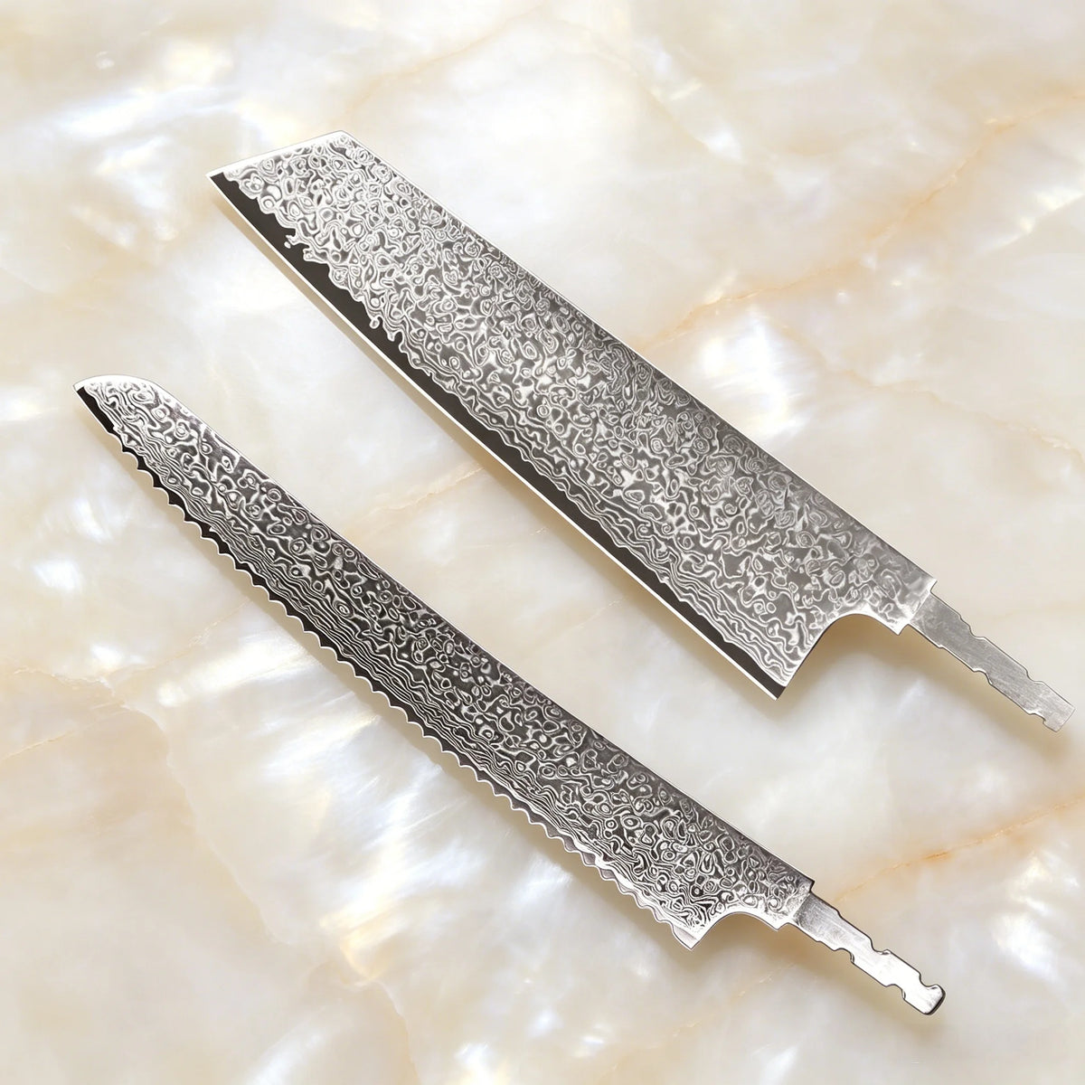 Damascus Steel Kiritsuke Knife Blade – Hand Forged DIY Chef Blade Knife Making Blade Axl