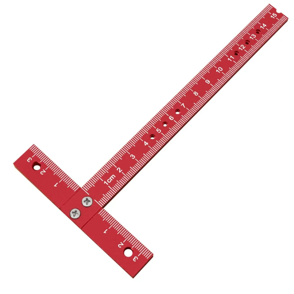Aluminum Alloy T Square Ruler – Woodworking Marking Gauge Woodworking Marking Ruler Axl Red ruler China Mainland