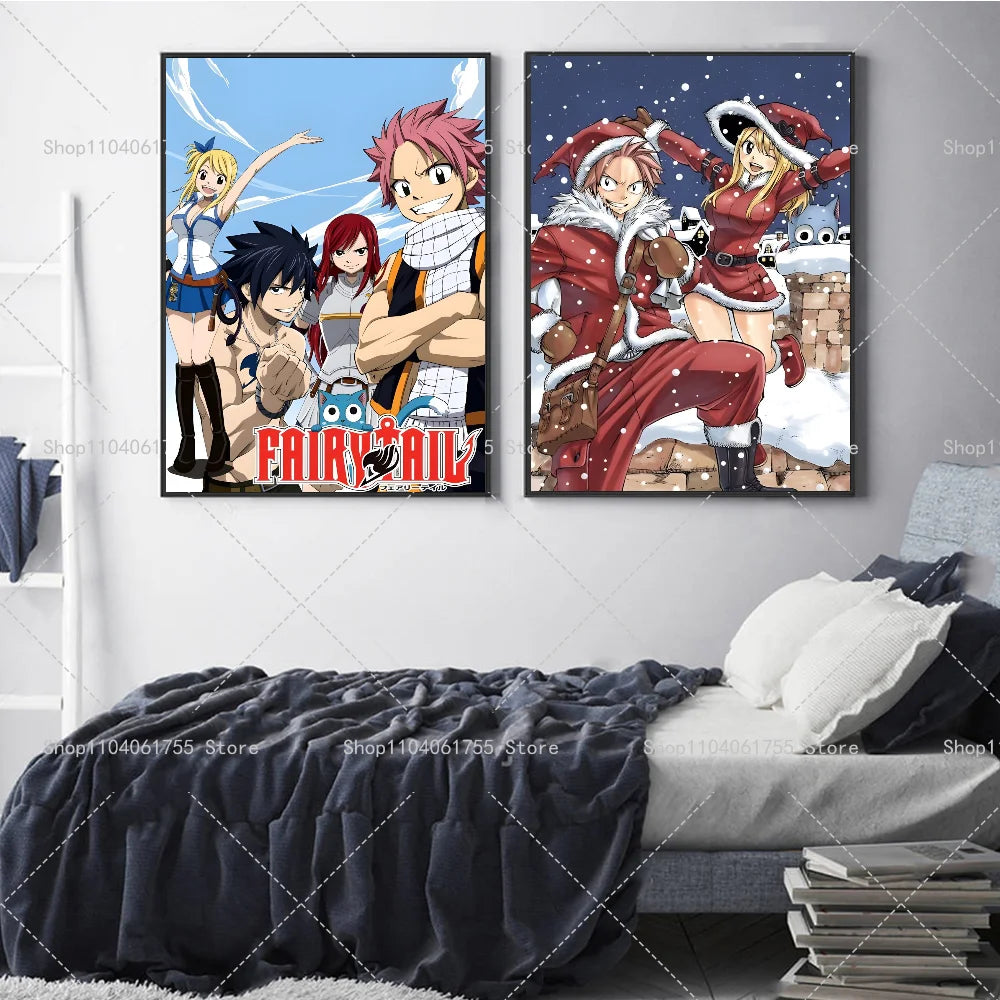Anime Fairy Tail Wall Poster – Self-Adhesive Waterproof Sticker Anime Wall Poster Axl