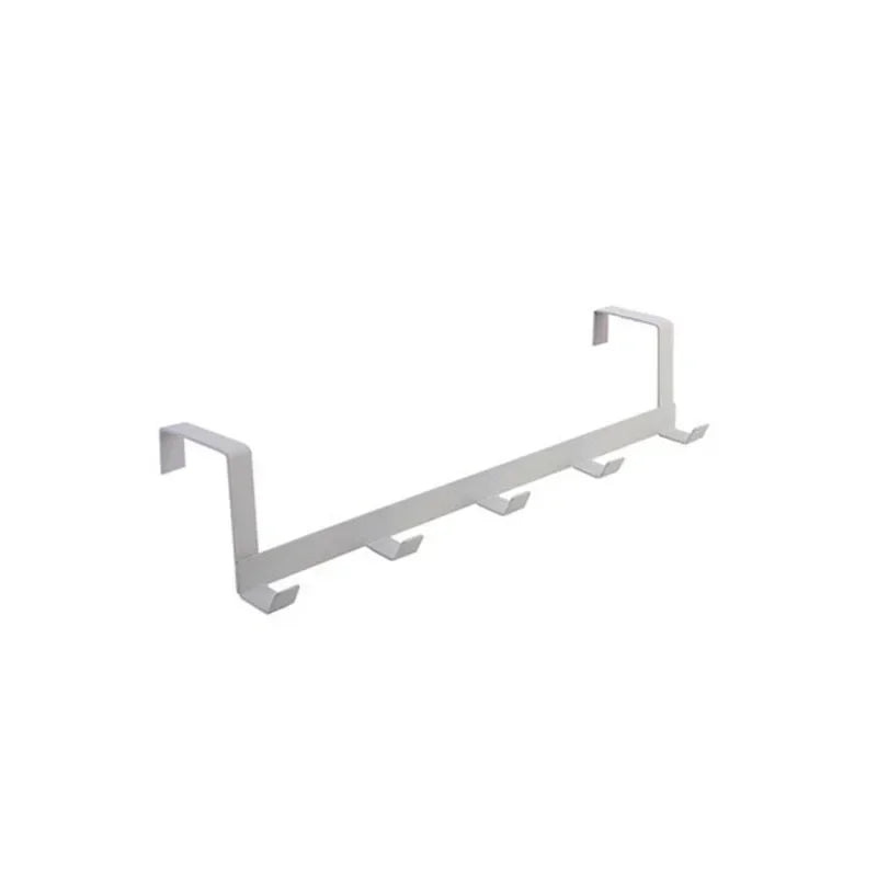 Over-Door Wrought Iron Hook – No-Drill Storage Rack Over-Door Hook Axl White