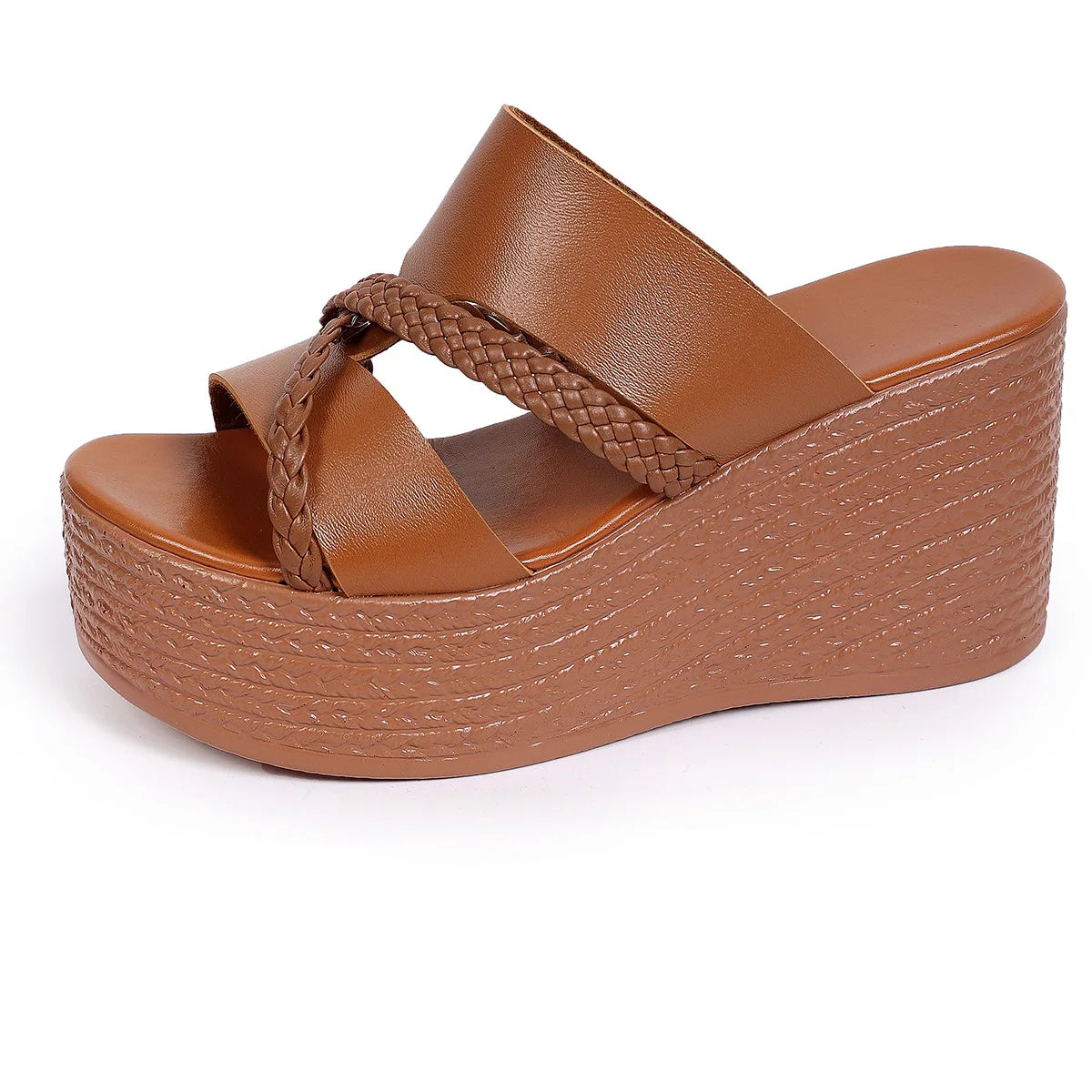 Women's Wedge Platform Sandals – Open Toe Rivet Buckle Straps Wedge Platform Sandals Axl