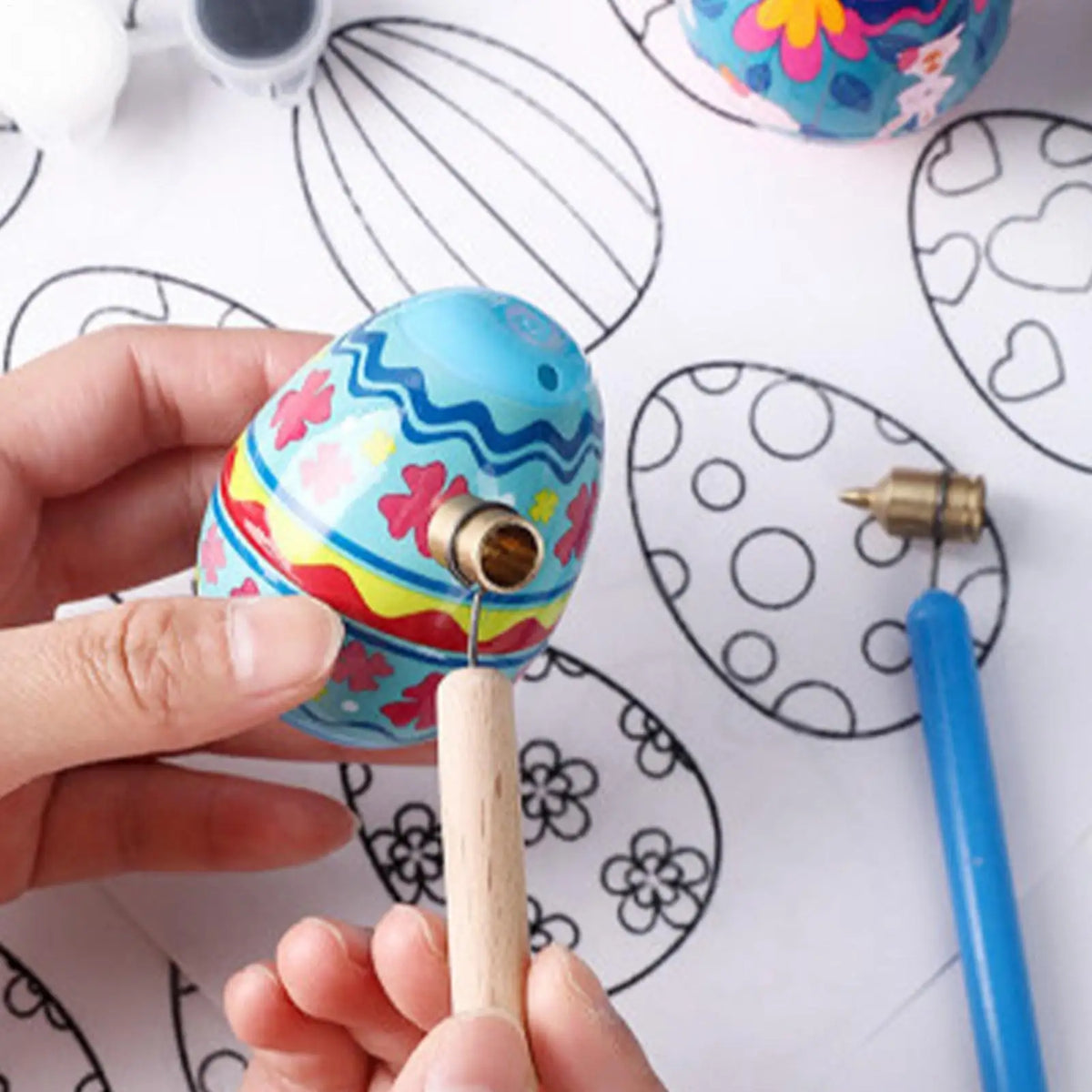 Pysanky Egg Decorating Pen Set – 3 Precision Metal Tips Egg Decorating Tool Axl