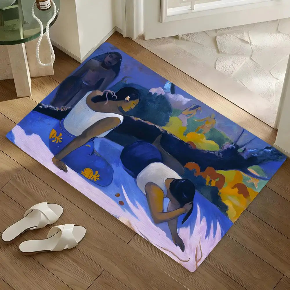 Diatomite Bath Mat – Quick Dry, Non-Slip, Gauguin Art Print Diatomite Bath Mat Axl