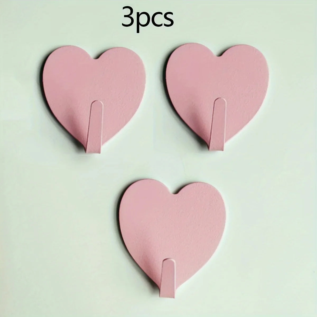 Heart-Shaped Adhesive Wall Hooks – Heavy-Duty Home Organizer Adhesive Wall Hooks Axl