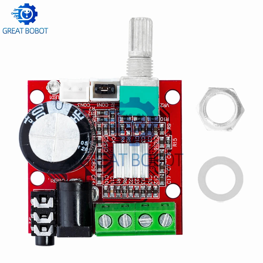 PAM8610 12V Mini Stereo Amplifier Board 2×10W Class D Hi-Fi Stereo Amplifier Board Axl