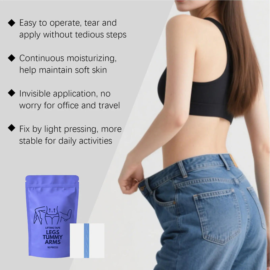 10-Piece Sweatproof Body Lift Tape – Invisible Slimming Pads Body Shaping Tape Axl
