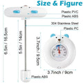 KT THERMO White Bear Floating Pool Thermometer | Battery-Free Floating Pool Thermometer Axl Ivory
