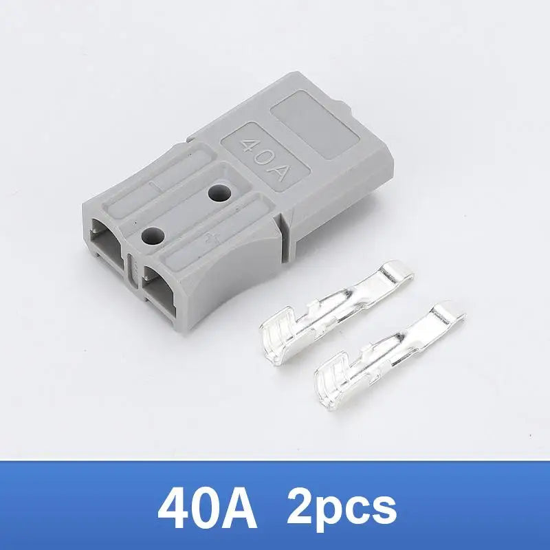 40A 600V Battery Power Connector Plug – Forklift & Industrial Industrial Power Connector Axl Gray
