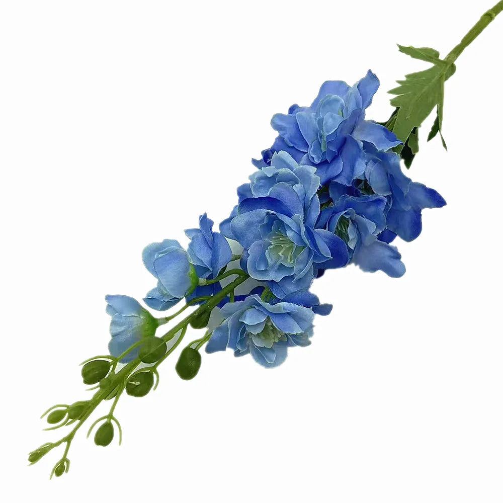 Artificial Silk Delphinium Flower Branch | Wedding Home Decor Artificial Flower Branch Axl Blue