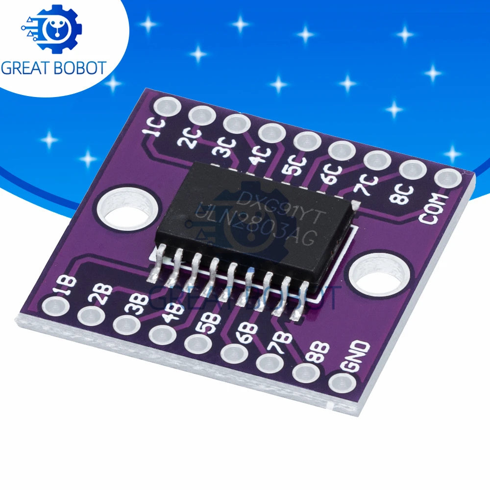 ULN2803A Darlington Array SMD IC – High-Voltage High-Current Driver Darlington Array IC Axl
