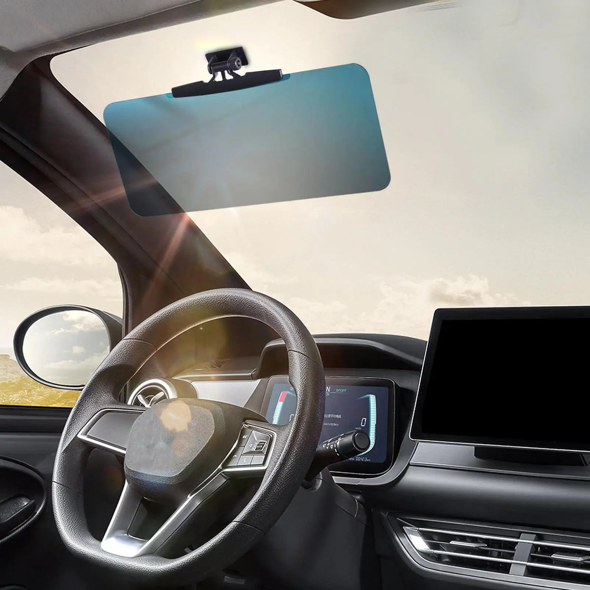 Car Visor Extender – HD Anti-Glare UV Sun Blocker 180° Rotation Car Sun Visor Axl