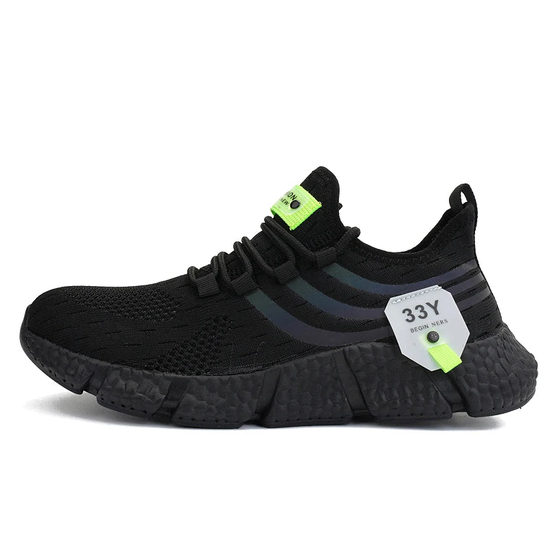 AZGB Mesh Platform Sneakers – Breathable Lace-Up Shoes Platform Sneakers Axl ALL Black 46