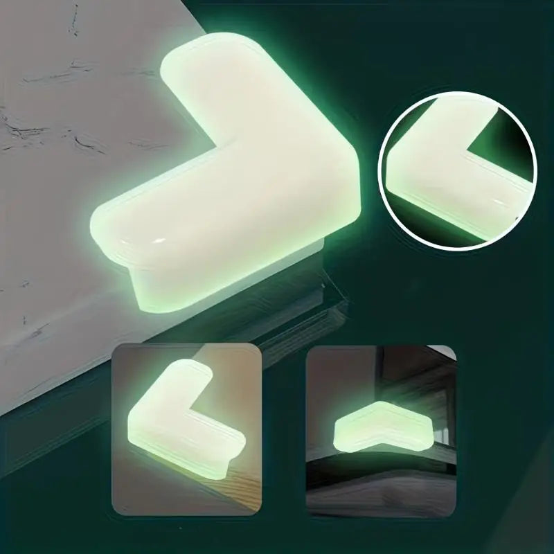 4-Pack Glow-in-the-Dark Corner Protectors | Furniture Edge Guards Furniture Corner Guards Axl