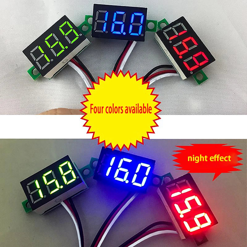 DC 2.4-40V Mini LED Digital Voltmeter – Car & Battery Tester Digital Voltmeter Axl