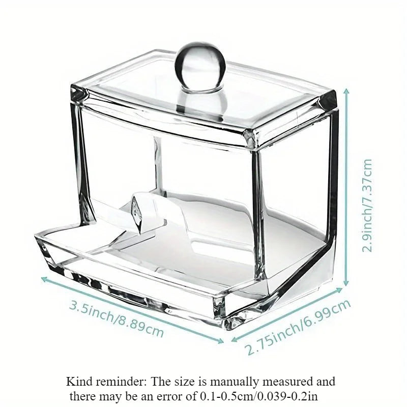 Clear Acrylic Organizer Box with Lid – Small Storage Container Storage Organizer Box Axl