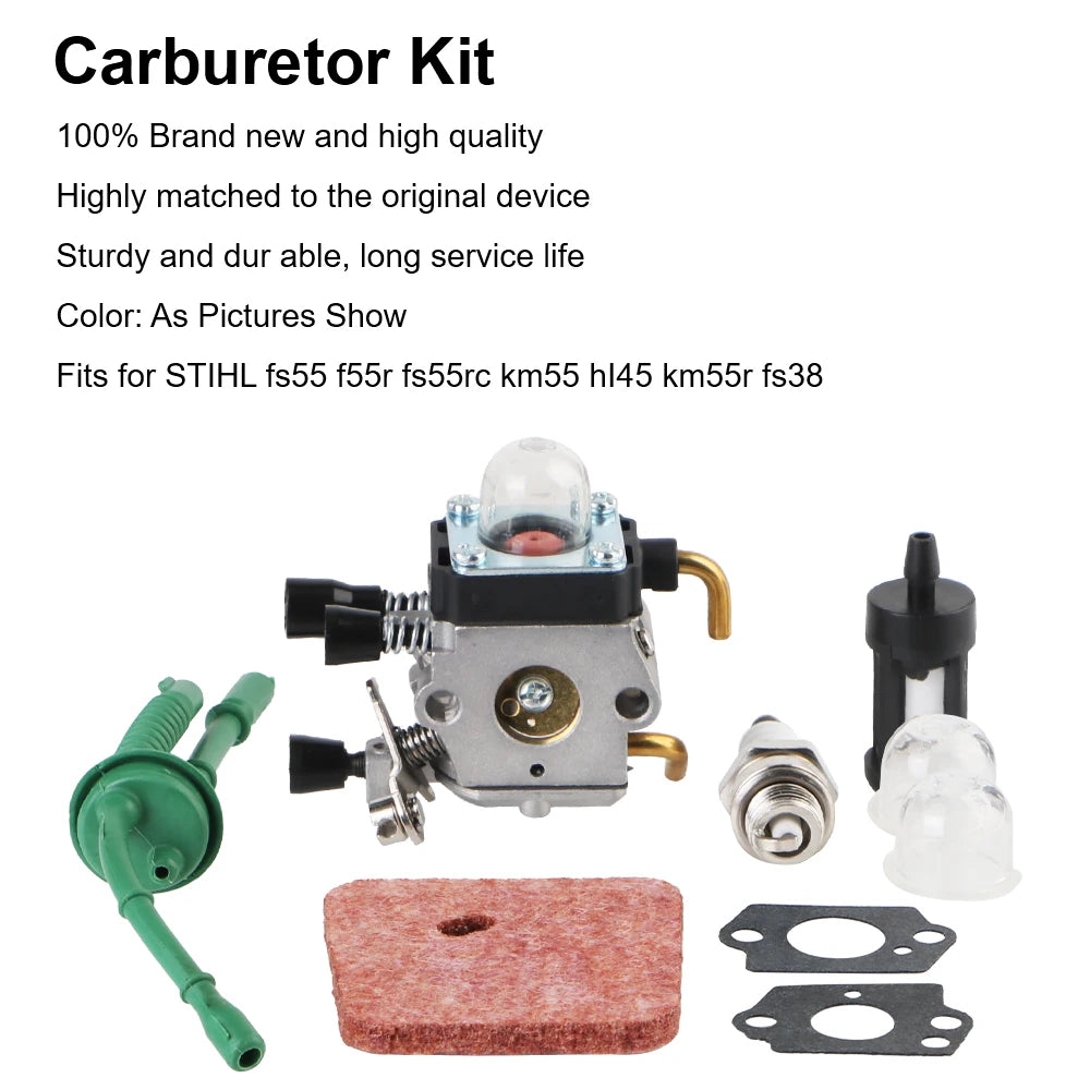 Carburetor for Stihl FS55 FS55R KM55 HL45 FS38 FS45 FS46 Replacement Carburetor Axl