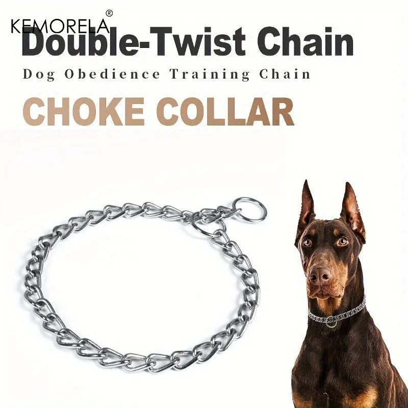 KEMORELA Stainless Steel Twist Chain Dog Training Collar Dog Training Collar Axl