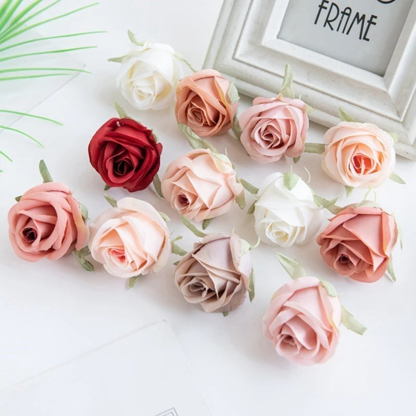 Silk Rose Heads 30/60 Pcs – Artificial Flowers for Weddings Artificial Silk Flowers Axl