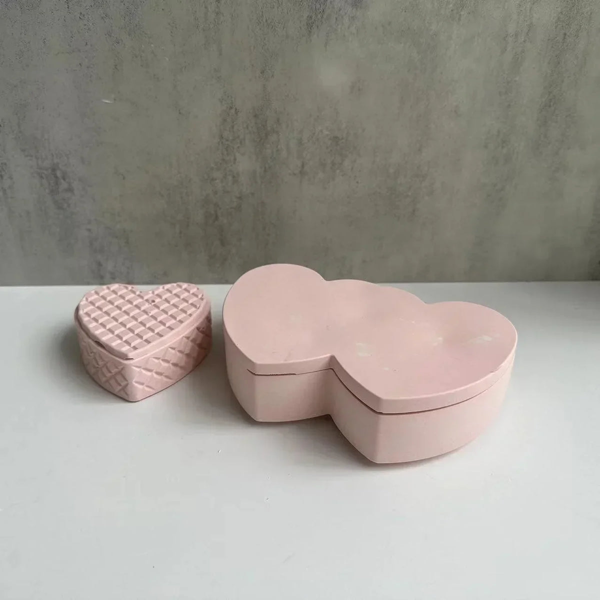 Heart-Shaped Silicone Mold for Epoxy Resin & Plaster Boxes Resin Craft Mold Axl