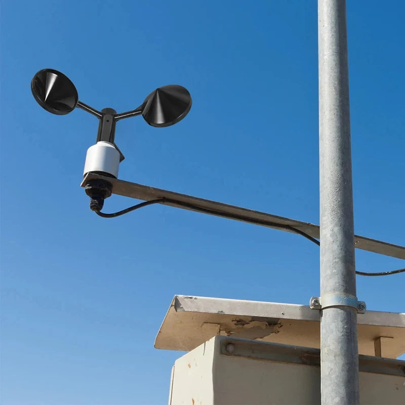 3-Cup Anemometer Wind Speed & Direction Sensor | ABS Wind Speed Sensor Axl