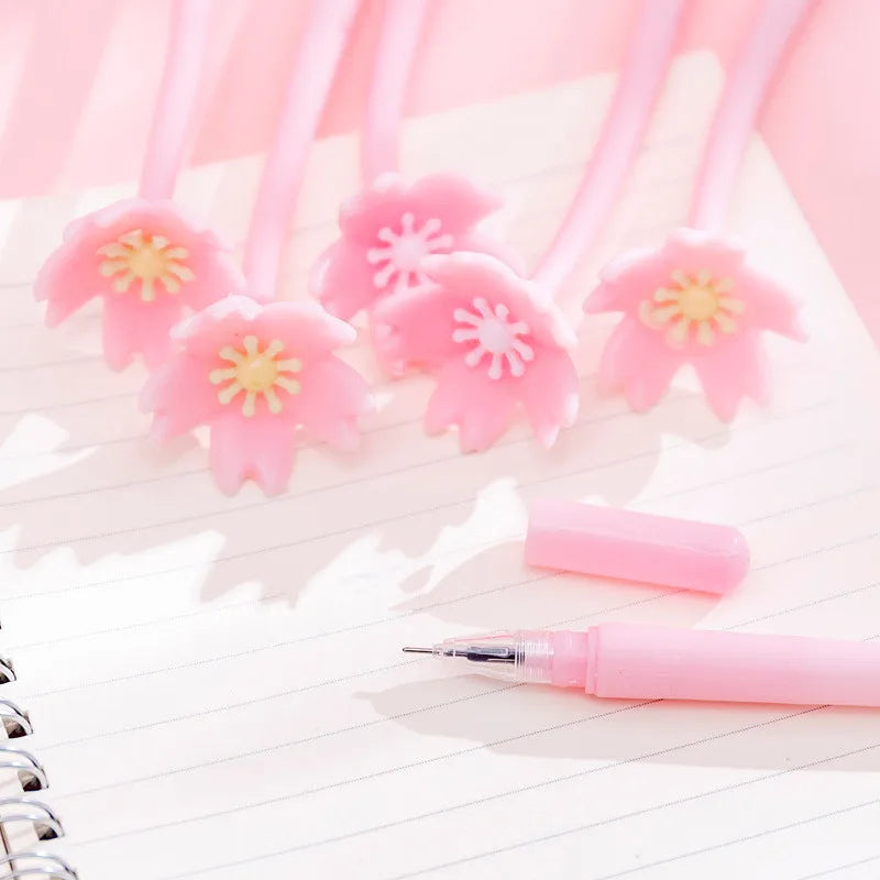 Kawaii Sakura Gel Pen – Cute Pink Silicone Writing Pen Gel Pen Axl