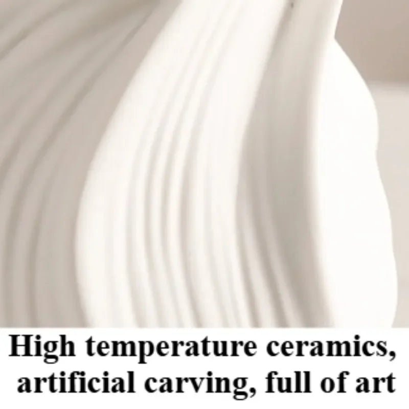 Nordic Ceramic Vase | Scandinavian Modern Home Décor Accent Decorative Ceramic Vase Axl