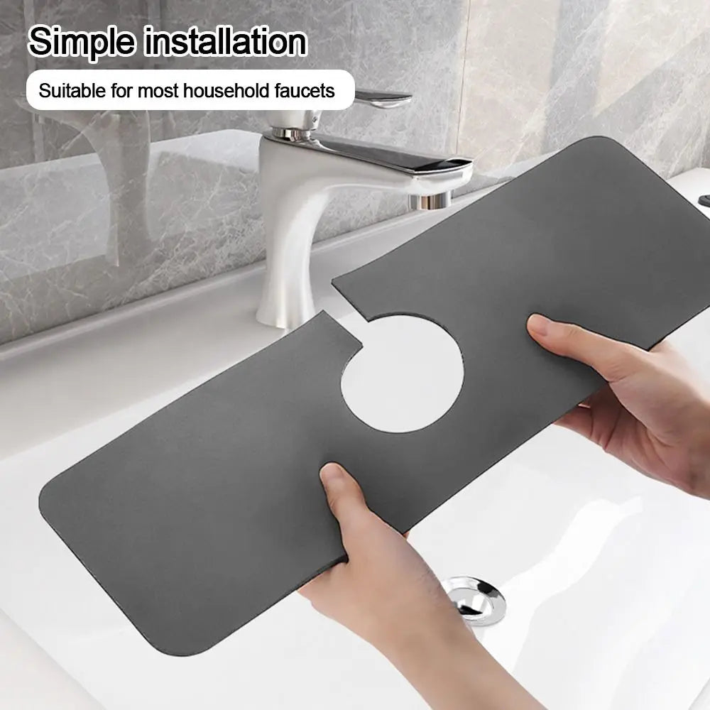 Diatomite Sink Faucet Mat – Absorbent Countertop Drain Pad Sink Faucet Mat Axl