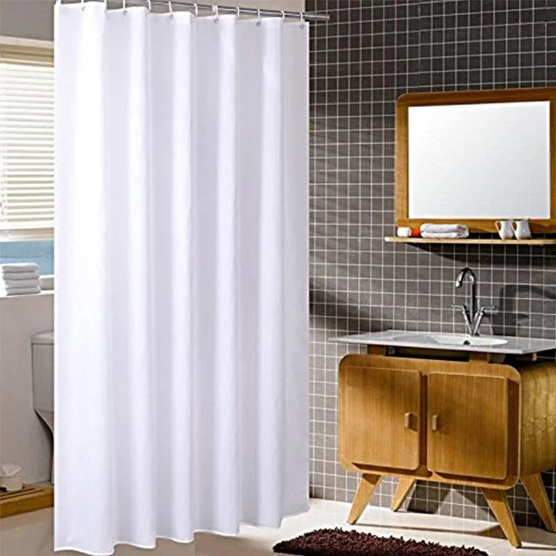 Heavyweight Waterproof White Shower Curtain – Mildew Resistant Shower Curtain Axl S-120x180cm