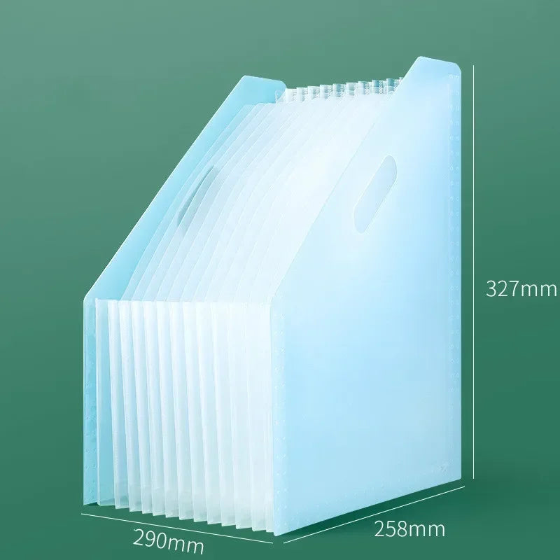 A4 Accordion File Folder – 13-Pocket Large Capacity Organizer Accordion File Folder Axl A-bule