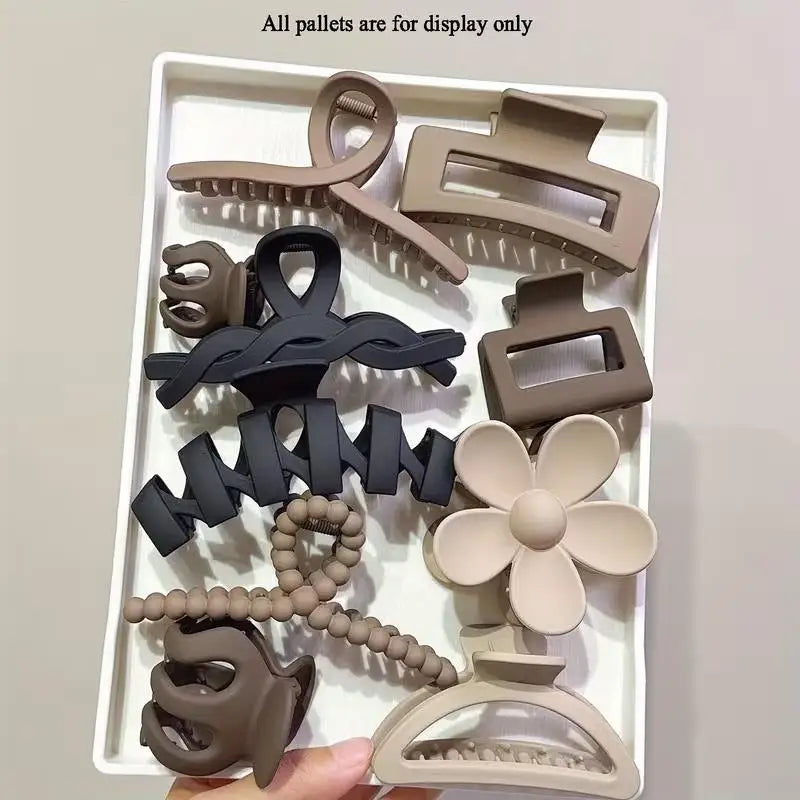 Set of 10 Hair Claw Clips – Daily, Party & Beach Styles Hair Claw Clips Axl