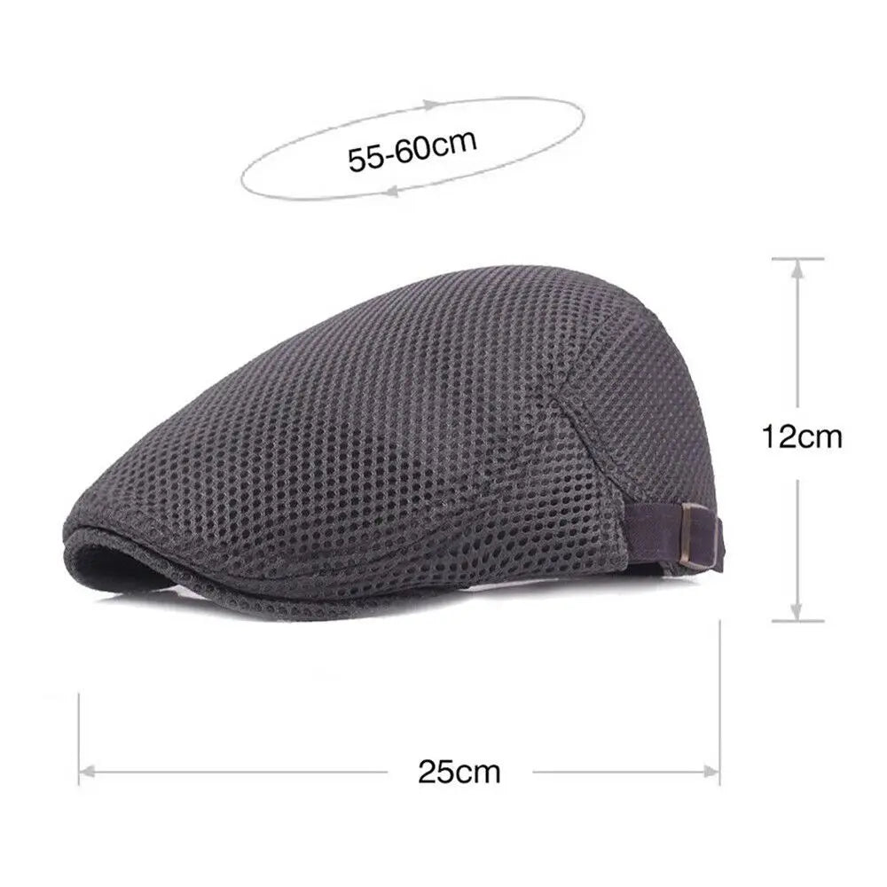 Newsboy Beret Cap – Adjustable Breathable Golf Hat for Men Newsboy Beret Cap Axl