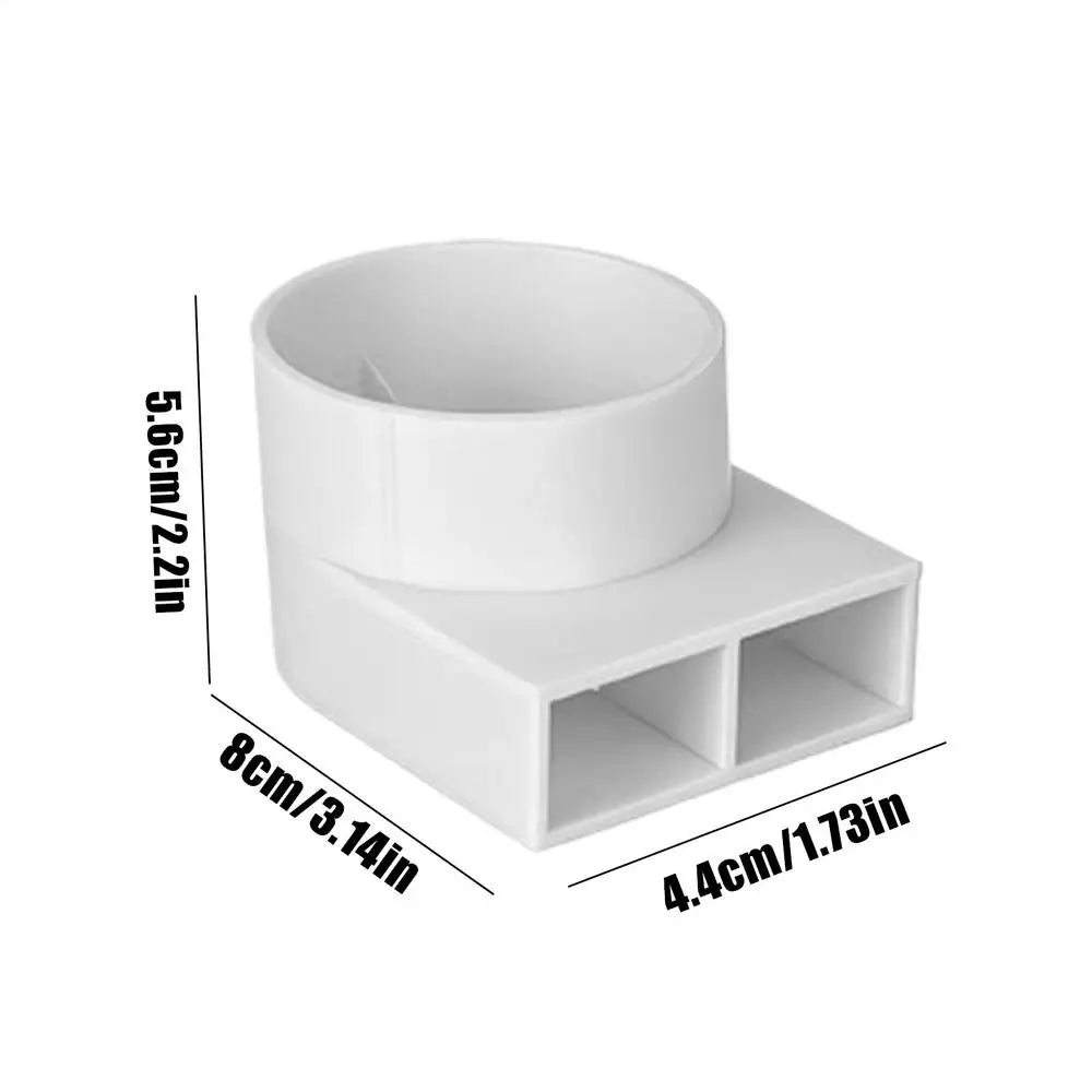 RV Heater Vent Deflector – Furnace Airflow Redirector for Camper RV Vent Deflector Axl White