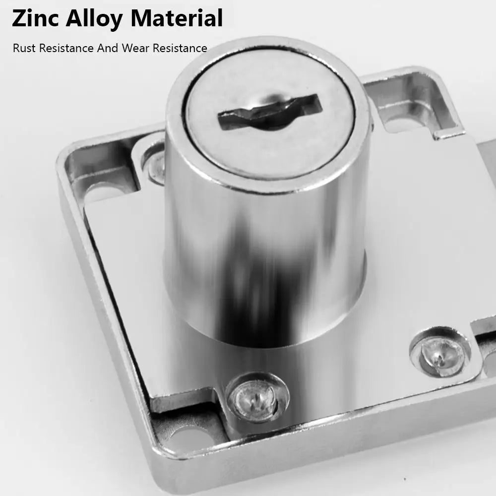 Zinc Alloy Drawer Lock with 2 Keys – Cabinet & Desk Security Cabinet Drawer Lock Axl
