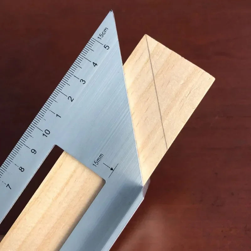 45/90° Aluminum Angle Ruler – Woodworking Measuring Tool Woodworking Angle Ruler Axl