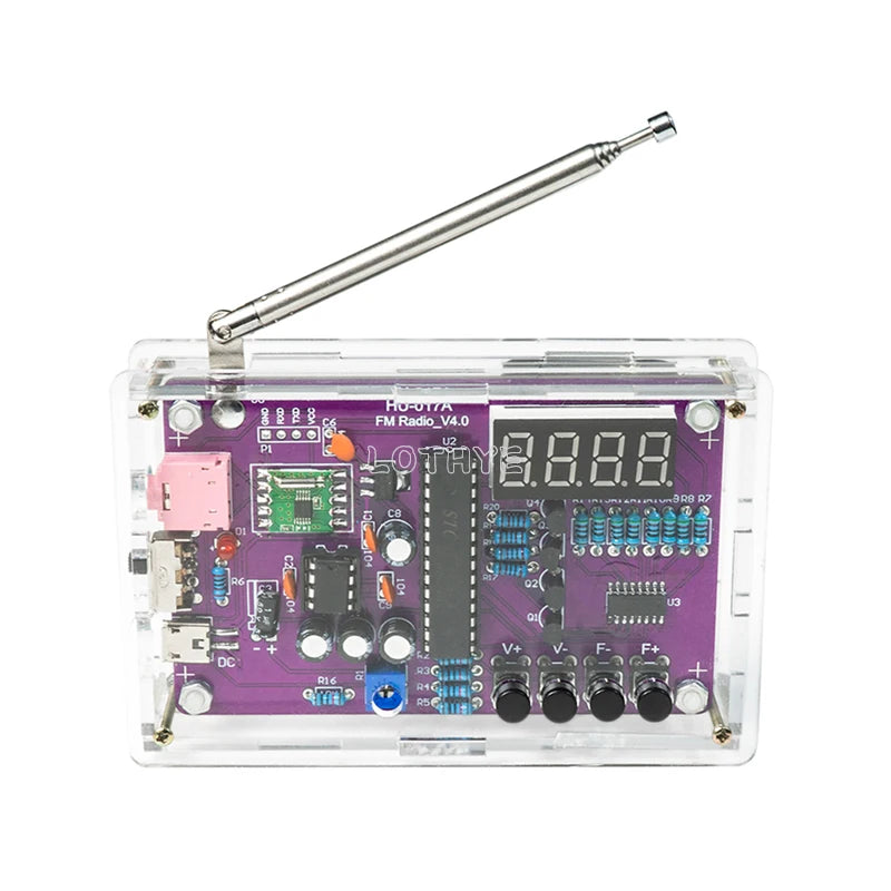 FM Radio DIY Assembly Kit RDA5807S Circuit Board 87-108MHz DIY Electronics Kit Axl Default Title