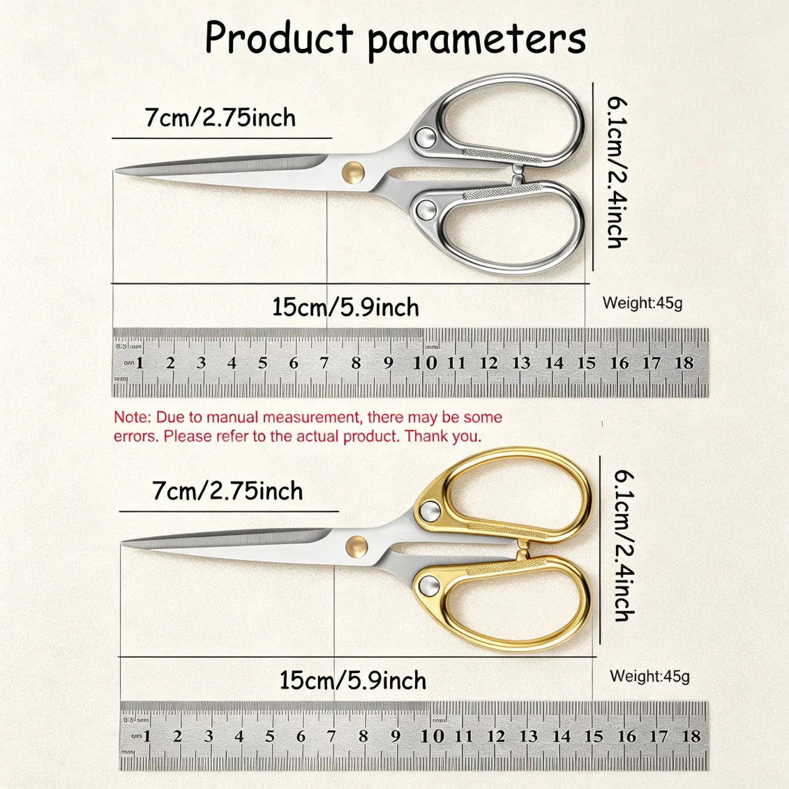 Premium Handmade Craft Scissors – Embroidery & Tailor Sewing Craft Scissors Axl