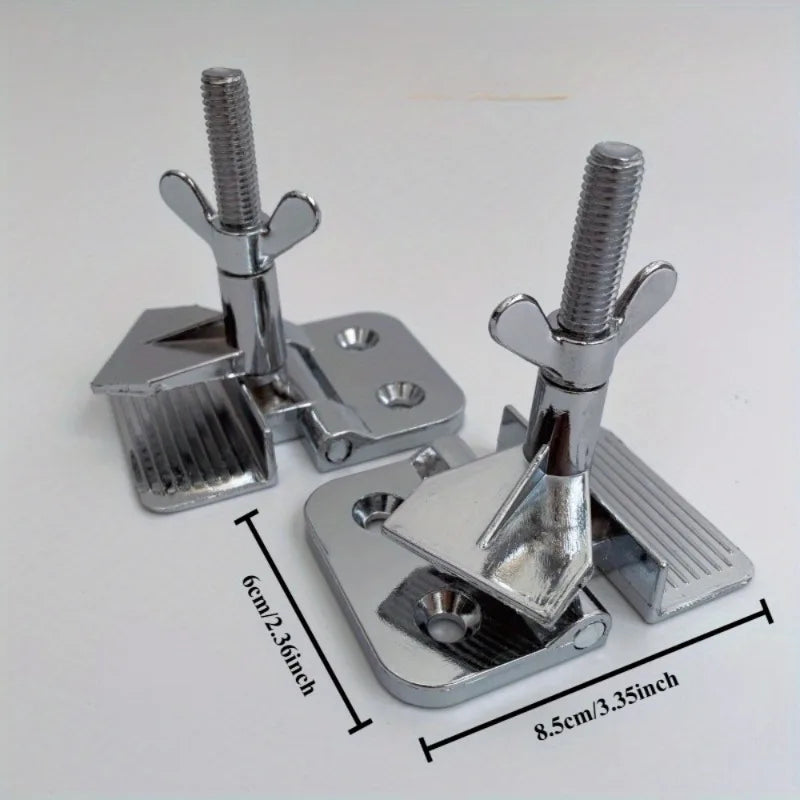 2-Pack Metal Hinge Clamps for Silk Screen Printing – 60x85mm Screen Printing Clamps Axl