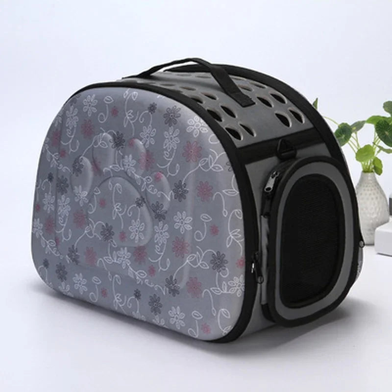Foldable Breathable Pet Carrier Bag for Cats & Dogs – 10kg Pet Carrier Bag Axl grey