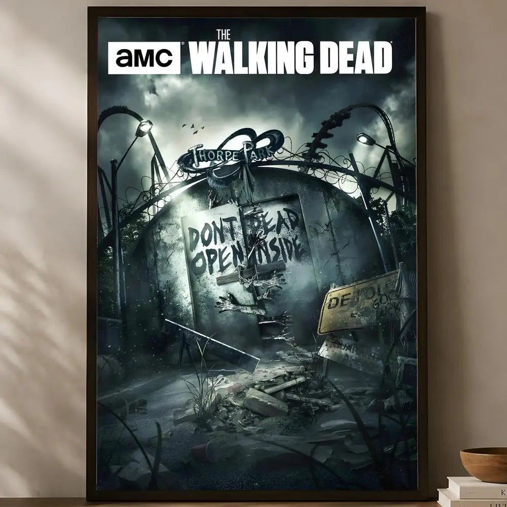 Walking Dead Self-Stick HD PVC Wall Poster – Waterproof Decor Wall Art Poster Axl White21 60X90cmNoframe