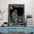 Nordic Abstract Space Travel Vintage Poster – Wall Art Print Wall Art Poster Axl 7 30x20cm