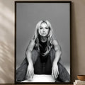 Britney Spears Album Wall Poster – Self-Stick HD Waterproof Art Wall Art Poster Axl White01 15X20cmNoframe