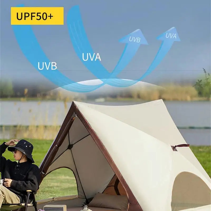 Automatic Pop-Up Beach Tent – UV Protection Family Shelter Pop-Up Camping Tent Axl