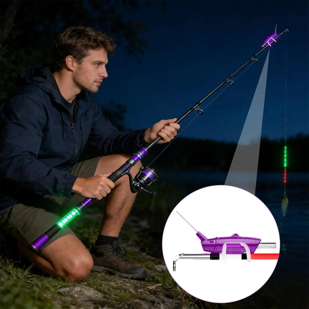 LED Fishing Bite Alarm – Rod Tip Alert Light for Anglers Fishing Bite Alarm Axl