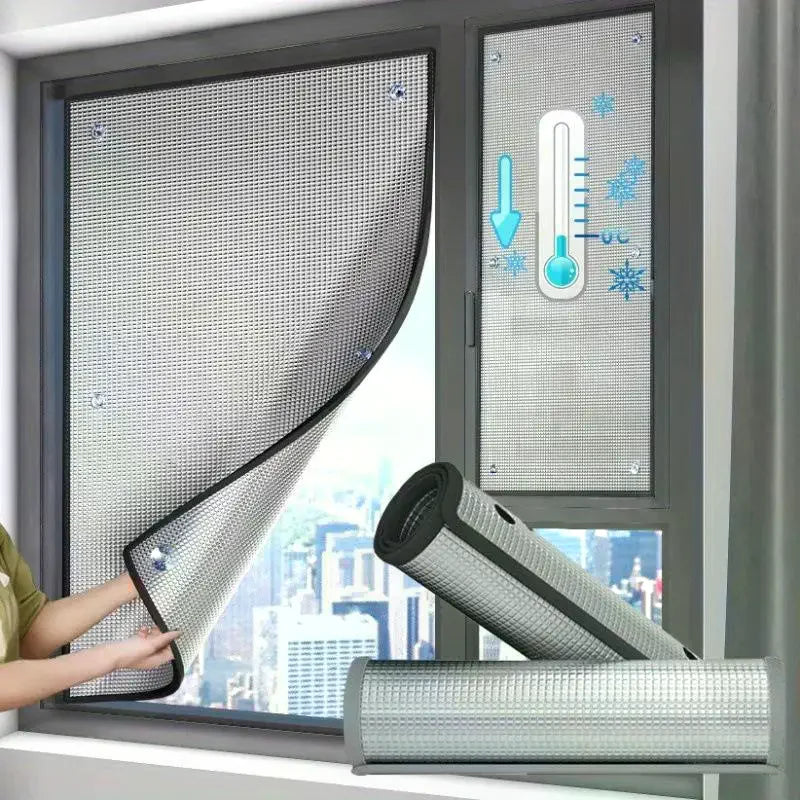 Aluminum Foil Window Sun Shade Film – Anti-UV Heat Insulation Window Insulation Film Axl