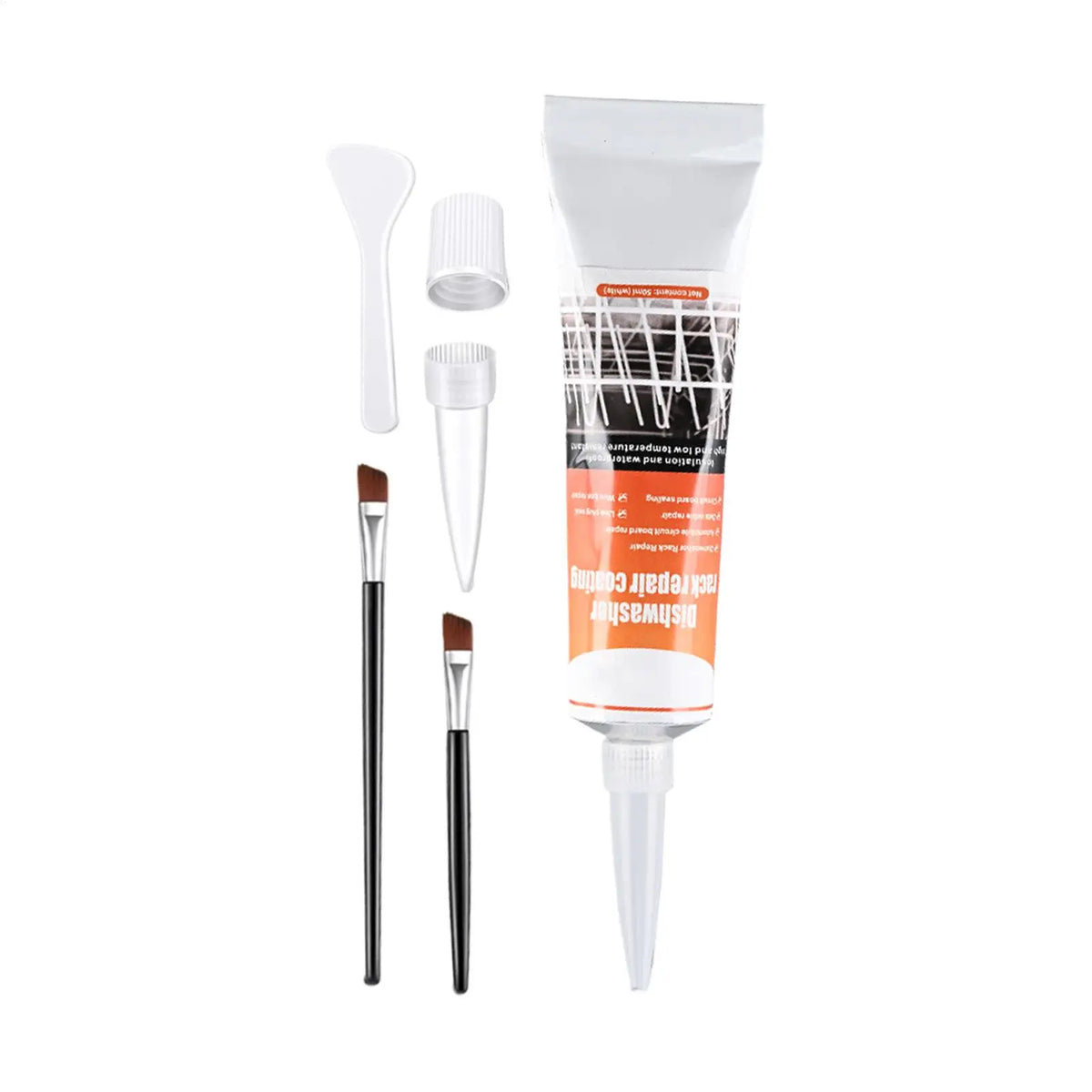 50ml Dishwasher Rack Repair Coating Kit + 2 Brushes Appliance Repair Kit Axl