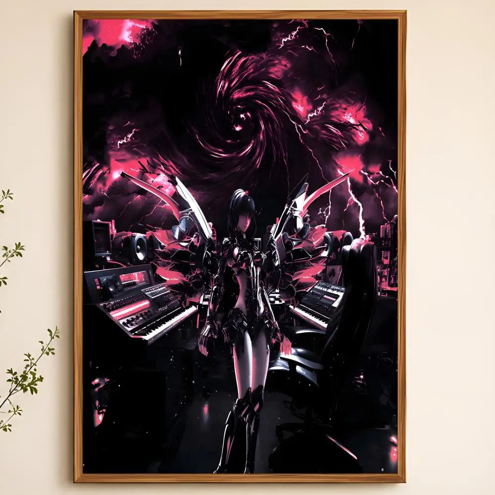 O-Odetari Waterproof PVC Wall Poster – Peel & Stick HD Art Wall Art Poster Axl White03 60X90cmNoframe