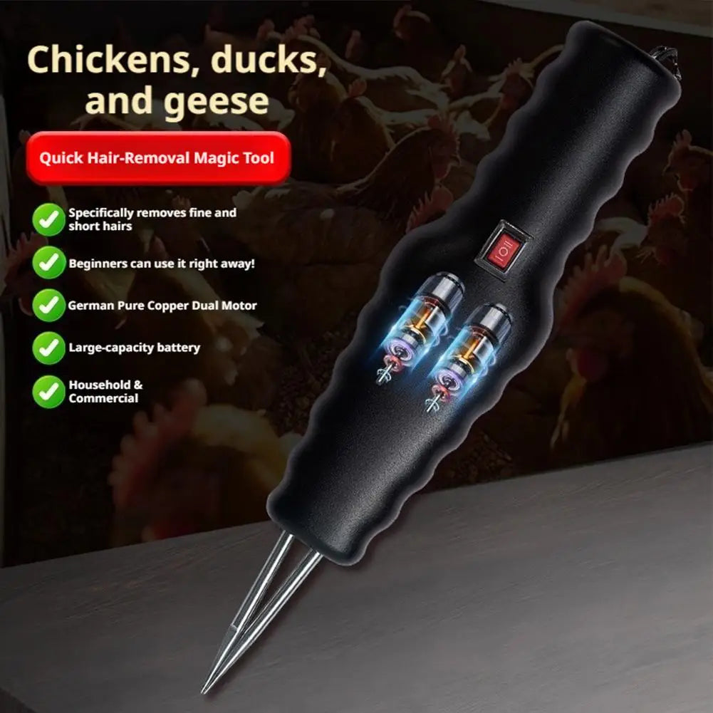 Electric Poultry Plucker – Auto Feather Remover for Chicken & Duck Electric Poultry Plucker Axl