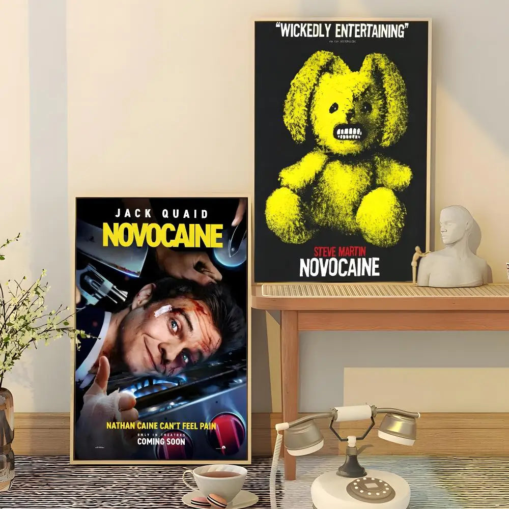 Novocaine Movie Poster HD Waterproof Sticker | Wall Décor Movie Poster Sticker Axl